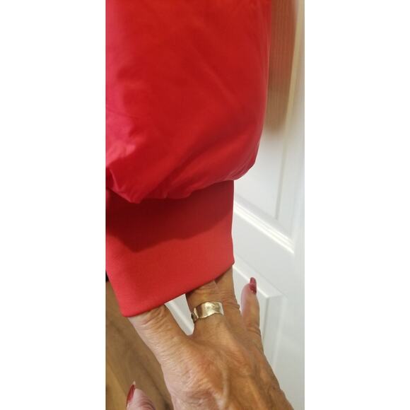 BCBGeneration Premium Performance Womens Red Hooded Puffer Coat Jacket Zip X LG - Picture 8 of 16